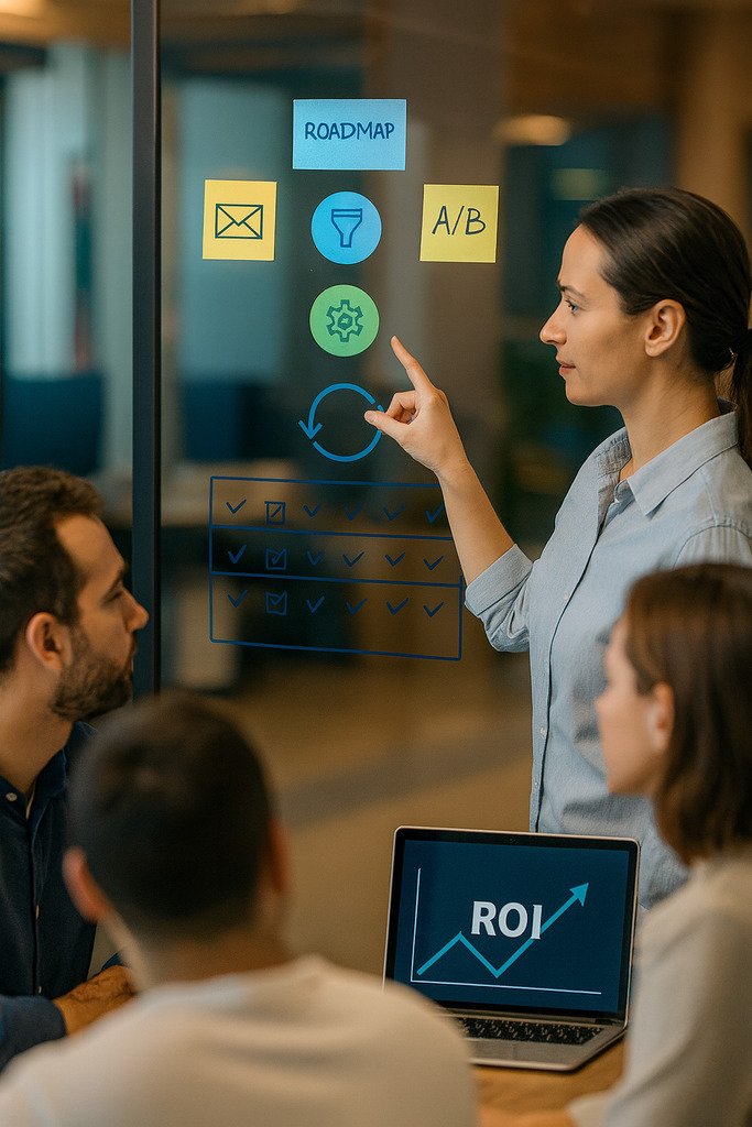 Implementação de marketing de resposta direta multicanal