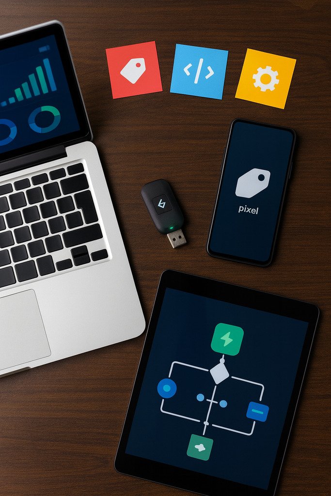 Painel de análise de dados mostrando métricas de marketing de resposta direta